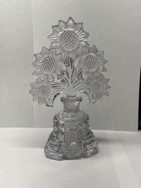 Imperial Glass Sunflower perfume Bottle Décor - Decorative Home Art